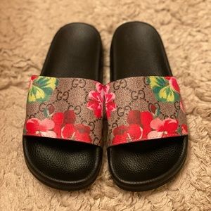 Brand new Gucci slides, women. Never worn, too small.